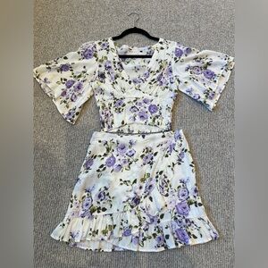 2 Piece Set - Top and Skirt. Worn once.